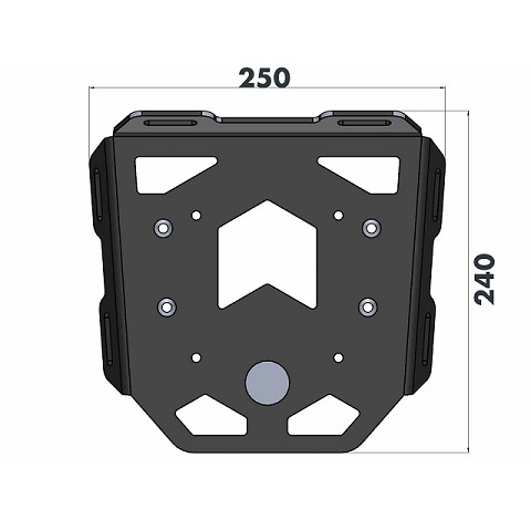Portapacchi Minirack per Honda NX 500 (2024-)