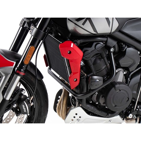 PROTEZIONE MOTORE CON TAMPONE DI PROTEZIONE NERO PER TRIUMPH TRIDENT 660 (2021-)