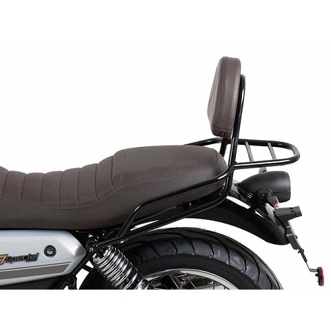Sissybar Marrone con portapacchi per Moto Guzzi V7 Stone Special Edition (2022-)