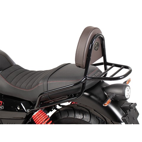 Sissybar Marrone con portapacchi per Moto Guzzi V7 Stone Special Edition (2022-)
