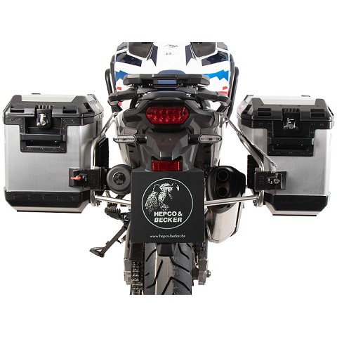Set Sistema Cutout in Acciaio Inossidabile - Valigie Explorer Argento per Honda CRF 1100 L Africa Tw
