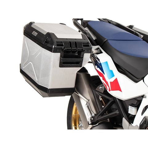 Set Sistema Cutout in Acciaio Inossidabile - Valigie Explorer Argento per Honda CRF 1100 L Africa Tw