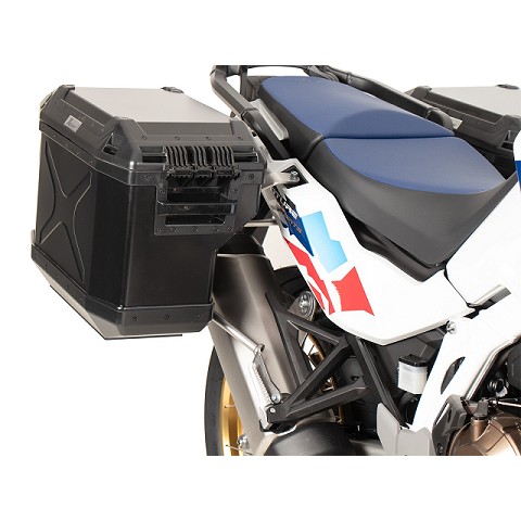 Set Sistema Cutout in Acciaio Inossidabile - Valigie Explorer Nere per Honda CRF 1100 L Africa Twin