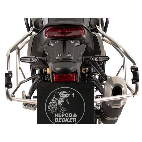 Set Sistema Cutout in Acciaio Inossidabile - Valigie Explorer Argento per Yamaha Tenere 700 (2025-)