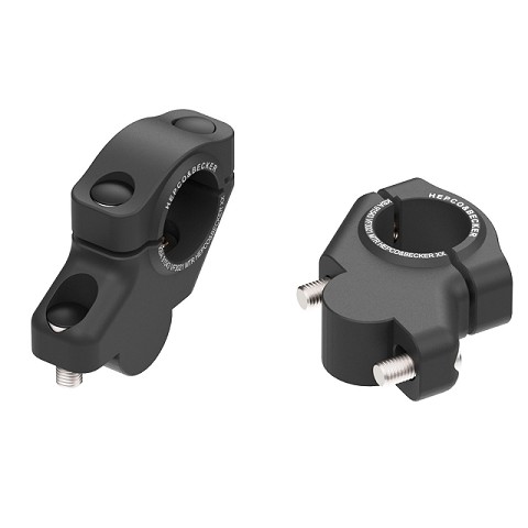 Riser Manubrio Nero con Arretramento per Yamaha Tenere 700 Rally (2025-) 30mm SU - 21mm INDIETRO