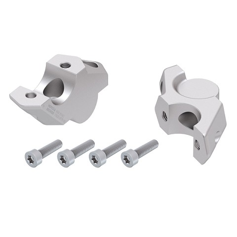 Riser Manubrio (30mm) Argento con Arretramento (25mm) per BMW F 900 XR (2025-)