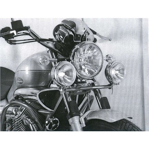 PARAMOTORE + FARI AGGIUNTIVI per Moto Guzzi Nevada Classic V 750 ie / Aquilia Nera (2004-2009)