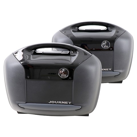Valigie Laterali Journey 42 Inserti Black - Coppia